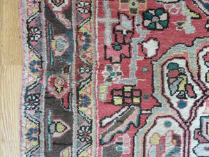 3' 9" X 10' 6" Semi Antique Handmade Turkish Wool Runner Rug