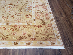 Vintage Turkish Oushak Area Rug 6x9, Wool Hand-Knotted