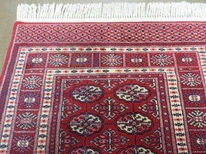 3' X 5' Vintage Fine Handmade Turkoman Bokhara Yamud Rug Carpet Nice