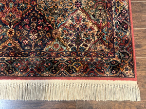 Karastan Rug 4x6, Multicolor Panel Kirman #717, Wool Original 700 Series Vintage