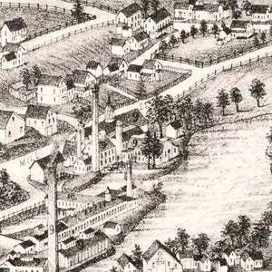 Vintage Map of East Pepperell, Massachusetts 1886