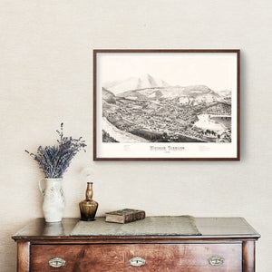 Vintage Map of Windsor, Vermont 1886