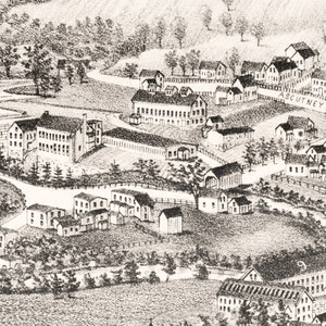 Vintage Map of Windsor, Vermont 1886