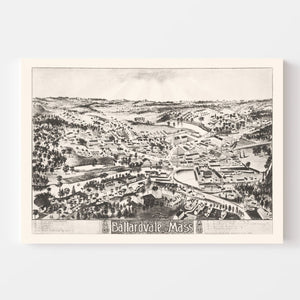 Vintage Map of Ballardvale, Massachusetts 1885