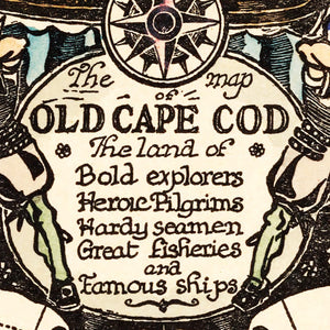 Vintage Map of Cape Cod, 1930