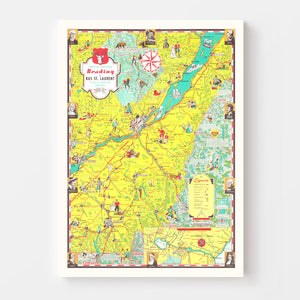 Vintage Map of Saguenay, 1948