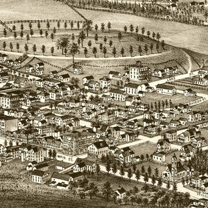 Vintage Map of Richfield Springs, New York 1885