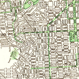 Vintage Map of San Francisco, California 1906