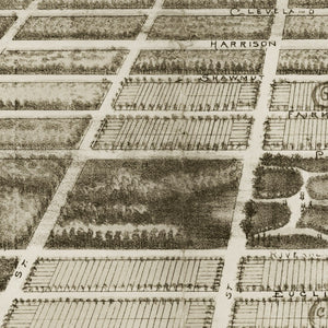 Vintage Map of Riverhead, New York 1890