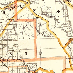 Vintage Map of California 1876