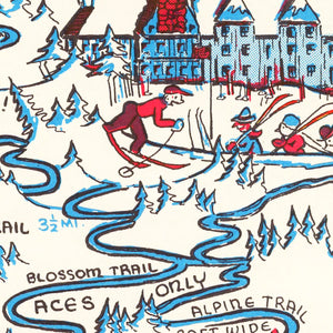 Vintage Map of Mt. Hood Recreation Area, 1939