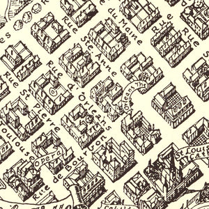 Vintage Map of New Orleans, Louisiana 1930