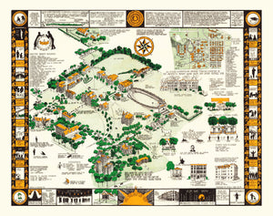 Syracuse University Vintage Map 1928