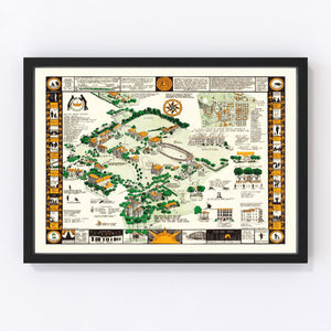 Syracuse University Vintage Map 1928