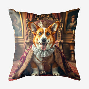 Vintage Dog Throw Pillow