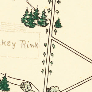 Vintage Map of Middlebury College, 1933