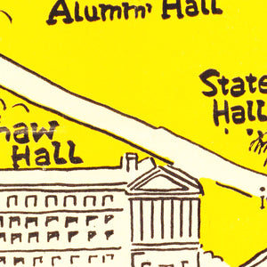 Vintage Map of University of Pittsburgh, 1935