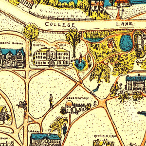 Vintage Map of Smith College, 1928