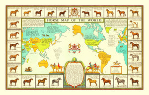 World Map of Horses, 1934