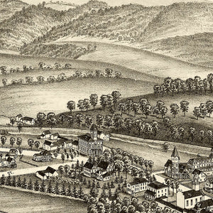Vintage Map of Salem, New York 1889
