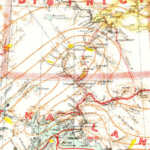 Vintage Map of Alaska 1898