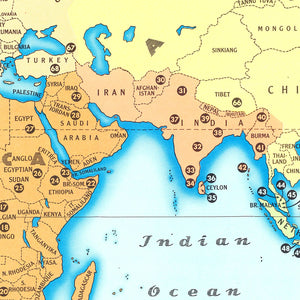 World Map of Races And Where They Live, 1944