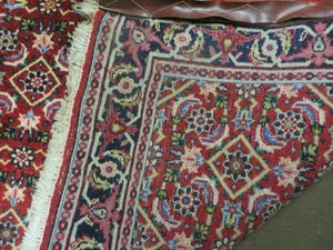 3' X 5' Handmade Knotted Indian Amritsar Floral Oriental Wool Red Rug Organic Nice