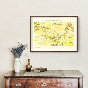 Vintage Map of Yangtze River Valley, 1930