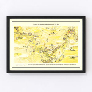 Vintage Map of Yangtze River Valley, 1930