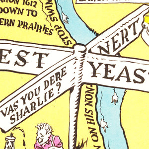 Vintage Map of United States 1932