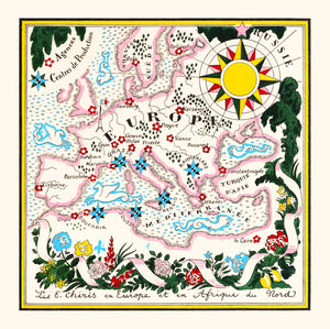 Vintage Map of Europe, 1931