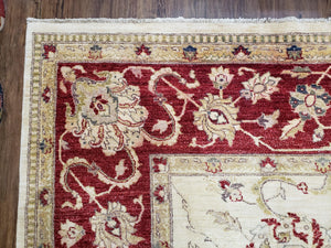 9x12 Rug, Peshawar Rug, Room Sized Rug, Pakistani Rug, Oushak Rug, Vintage Rug, Dining Room Rug, 9x12 Area Rugs, Neutral Rug, Nursery Decor