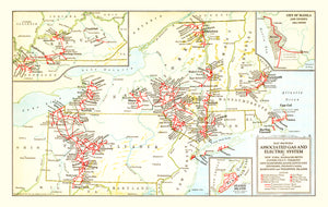 Vintage Map of New York 1926