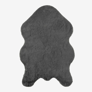 Anthracite Rabbit Plush Rug