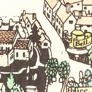 Vintage Map of Petersfield, England 1922