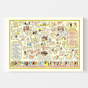 Vintage Map of Bath, United Kingdom 1948