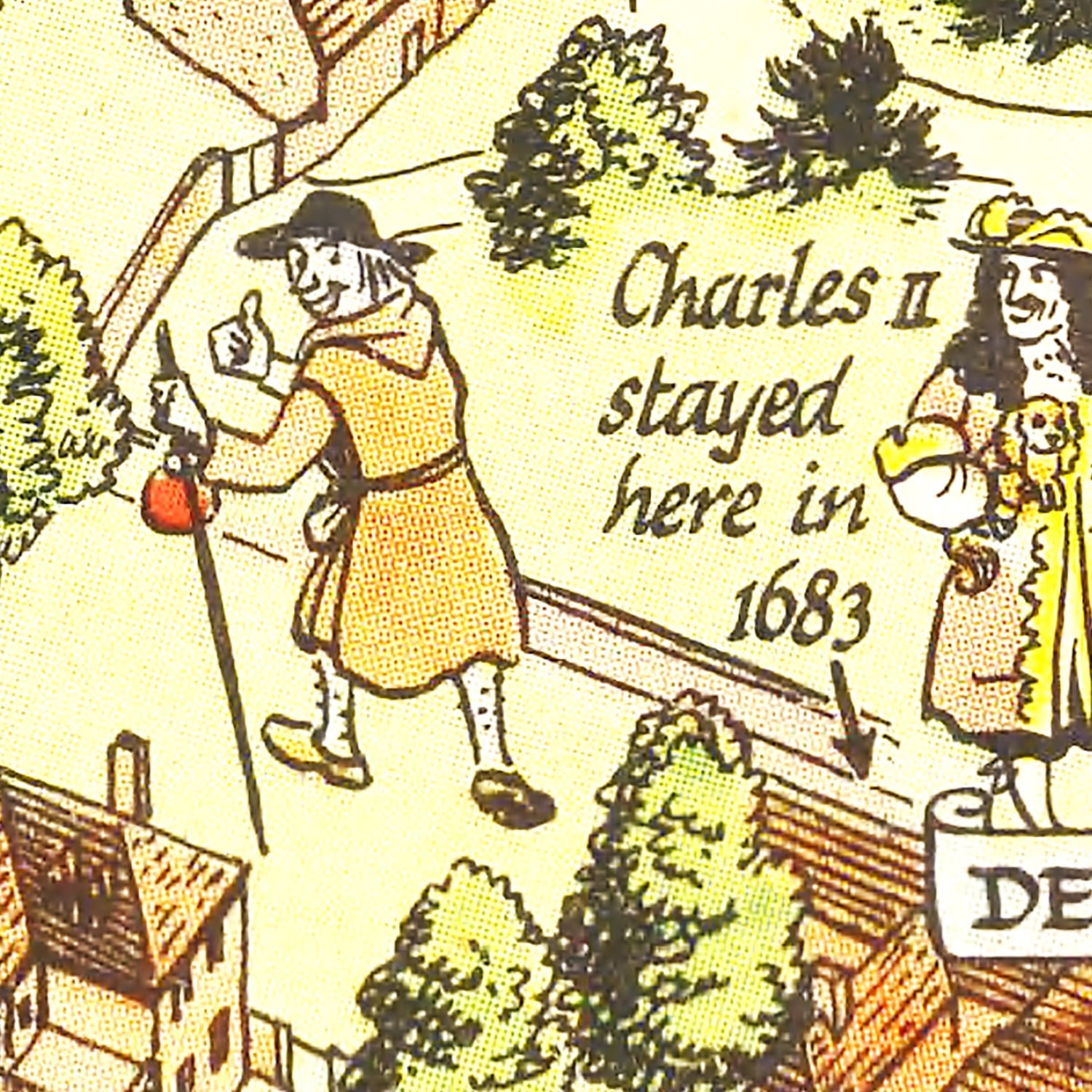 Vintage Map of Winchester, England 1948