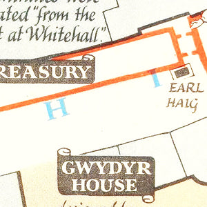 Vintage Map of Whitehall, 1948