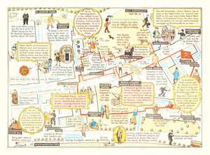 Vintage Map of Whitehall, 1948