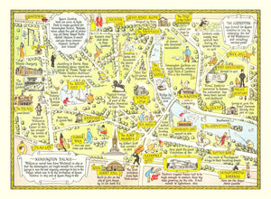 Vintage Map of Kensington Palace, 1948