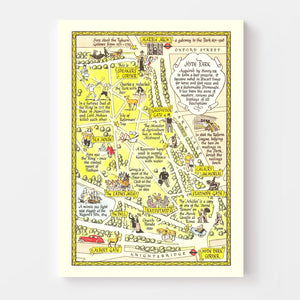Vintage Map of Hyde Park, 1948