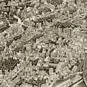 Vintage Map of Schenectady, New York 1882