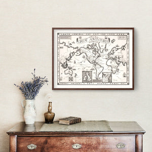 World Map of Great Adventures, 1928