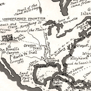 World Map of Great Adventures, 1928