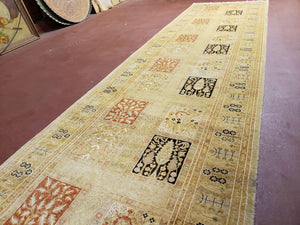 3' 2" x 12 ' 6" Pak Persian Safavieh Runner Haji Jalil Fine Runner Rug 3ft Runner 12ft Runner 13ft Runner Panel Design Runner Hand-Knotted