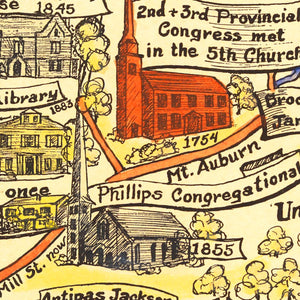 Vintage Map of Watertown, New York 1930