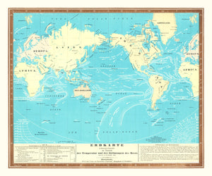 Erdkarte World Map, 1845