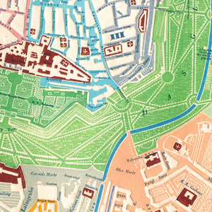 Vintage Map of Vienna, Austria 1843