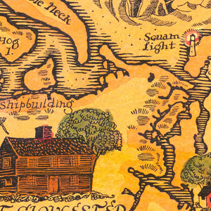 Vintage Map of Cape Ann, 1927