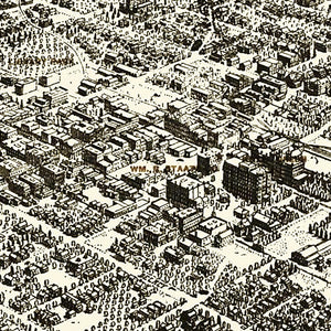 Vintage Map of Pasadena, California 1903